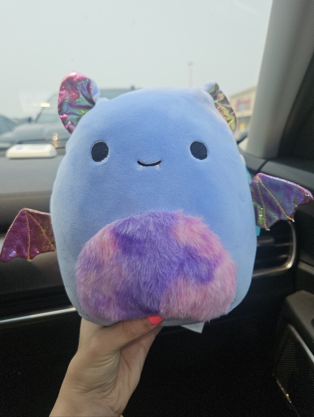 NWT Lysander The Plush Bat Iridescent Wings & Fuzzy Belly 8" Squishmallow FTM!